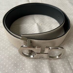 Salvatore Ferragamo leather reversible belt.